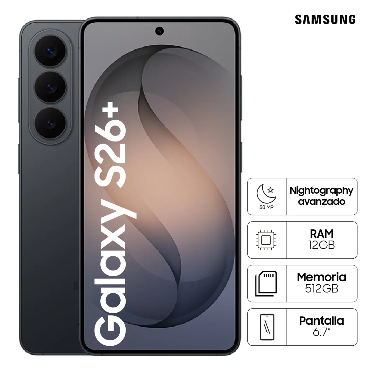 Samsung Galaxy S26 Plus de 512 black
