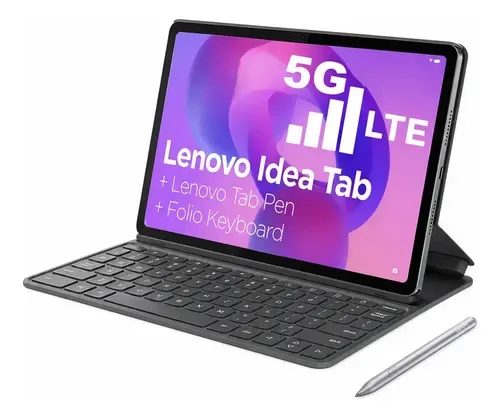 Tablet Lenovo Idea Tab 11" 5G 128GB 8GB RAM + Teclado con soporte + Lápiz